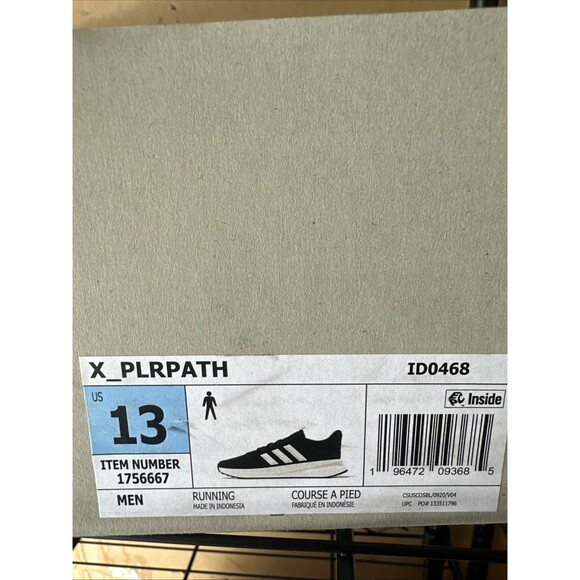 Adidas X_PLRPATH Men’s Daily Running Sneakers Size 13 (Black/White) NEW main image 7